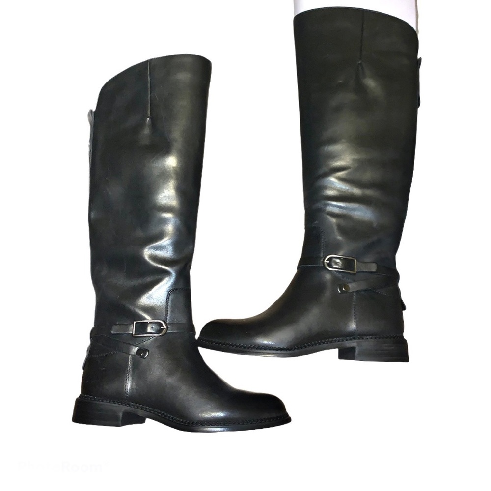 NWT Franco Sarto Hadley Black Riding Boots 6